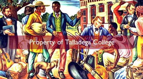 Mural No. 5 First Day of Registration at Swayne Hall